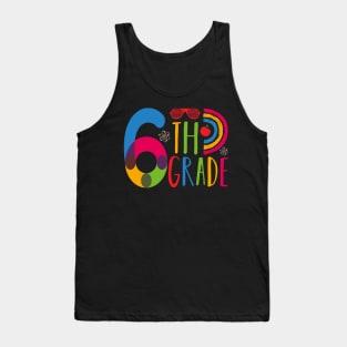 6th Grade Squad Teachers Boys Girls Funny Back To School Tank Top